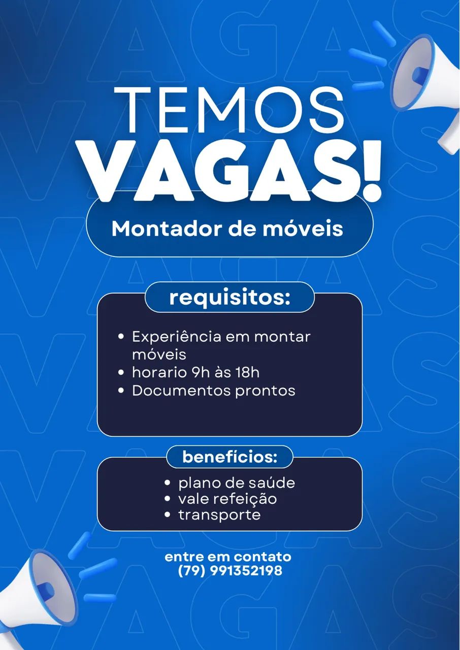 Vaga Montador de planejados 