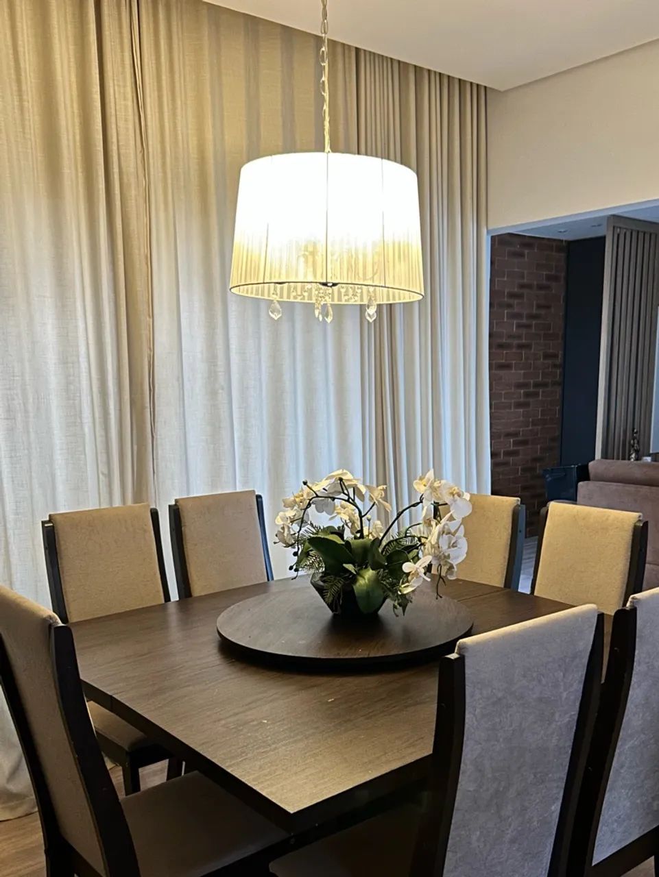 mesa madeira 8 lugares quadrada  - Foto 4