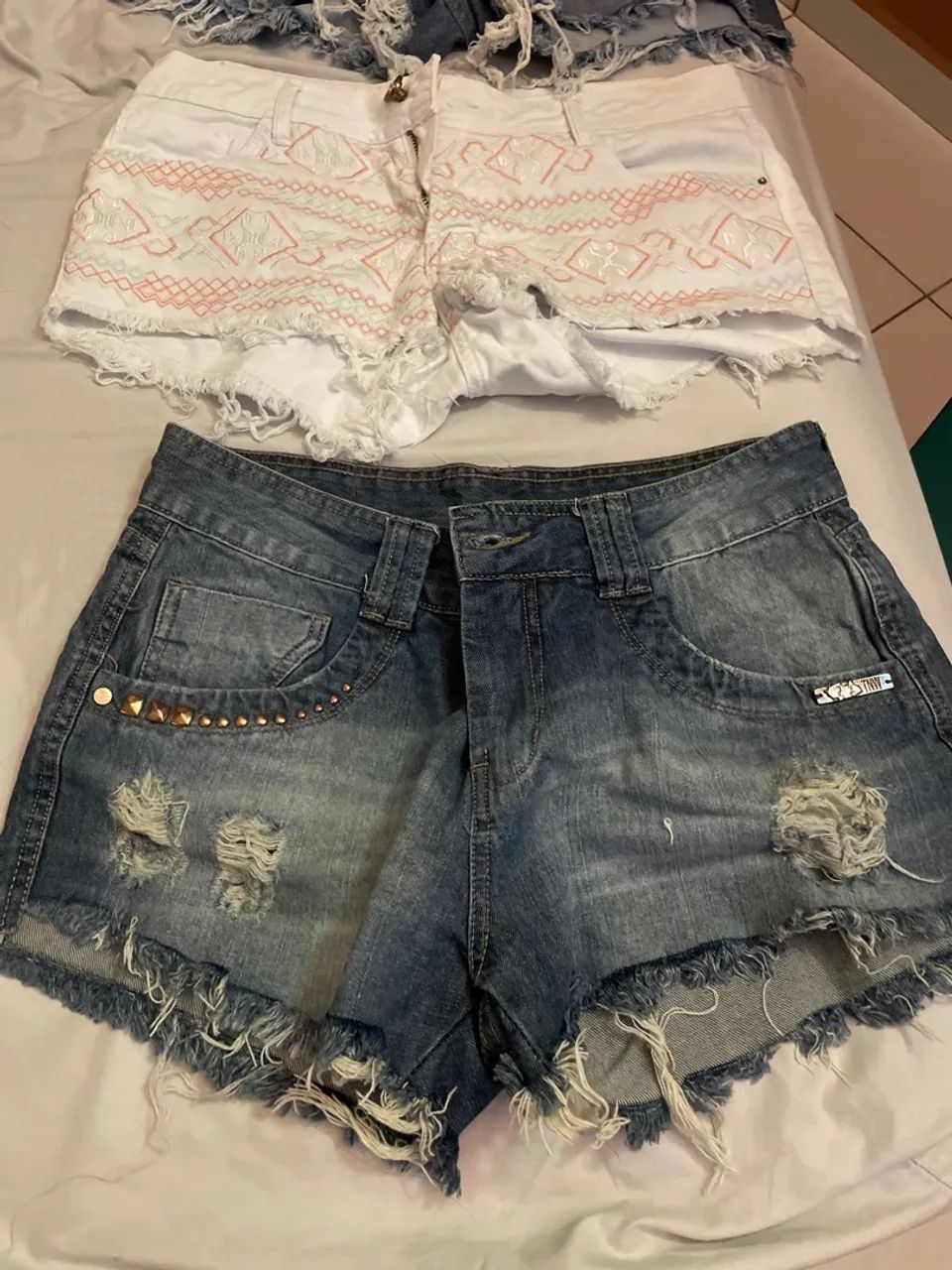 Shortinhos jeans  4 peças ? - Foto 2