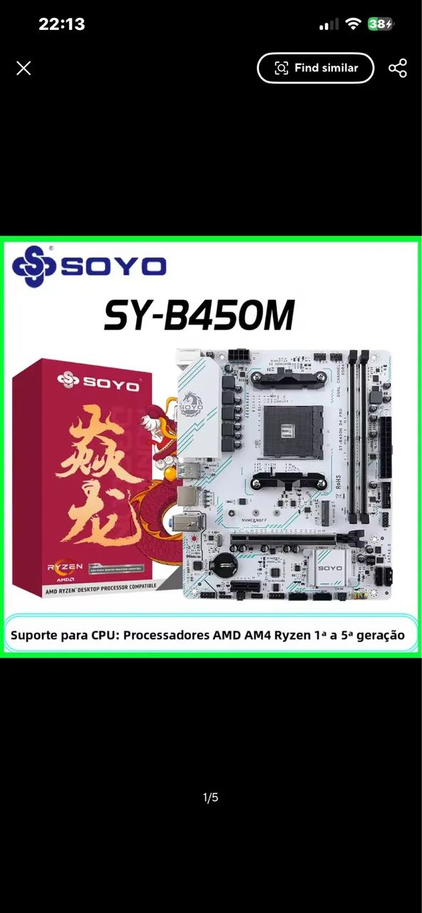 ? Placa Mãe B450M Soyo - Excelente Custo-Benefício! ? - Peças de ...