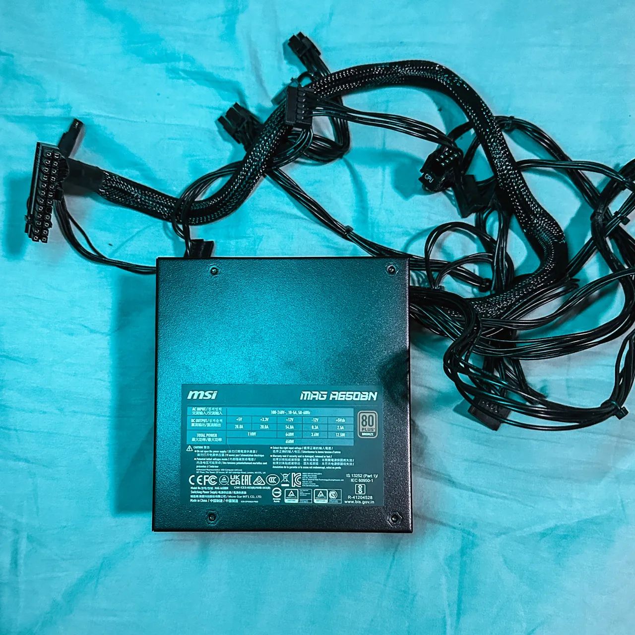 Fonte de computador / MSI mag 650w - Foto 2