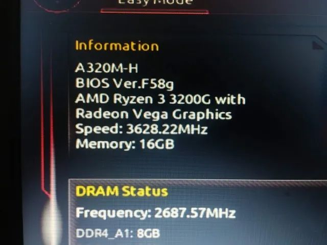 KIT Ryzen 3 3200G + 16GB RAM 3200 + Placa-Mãe A320M Gigabyte - Foto 2