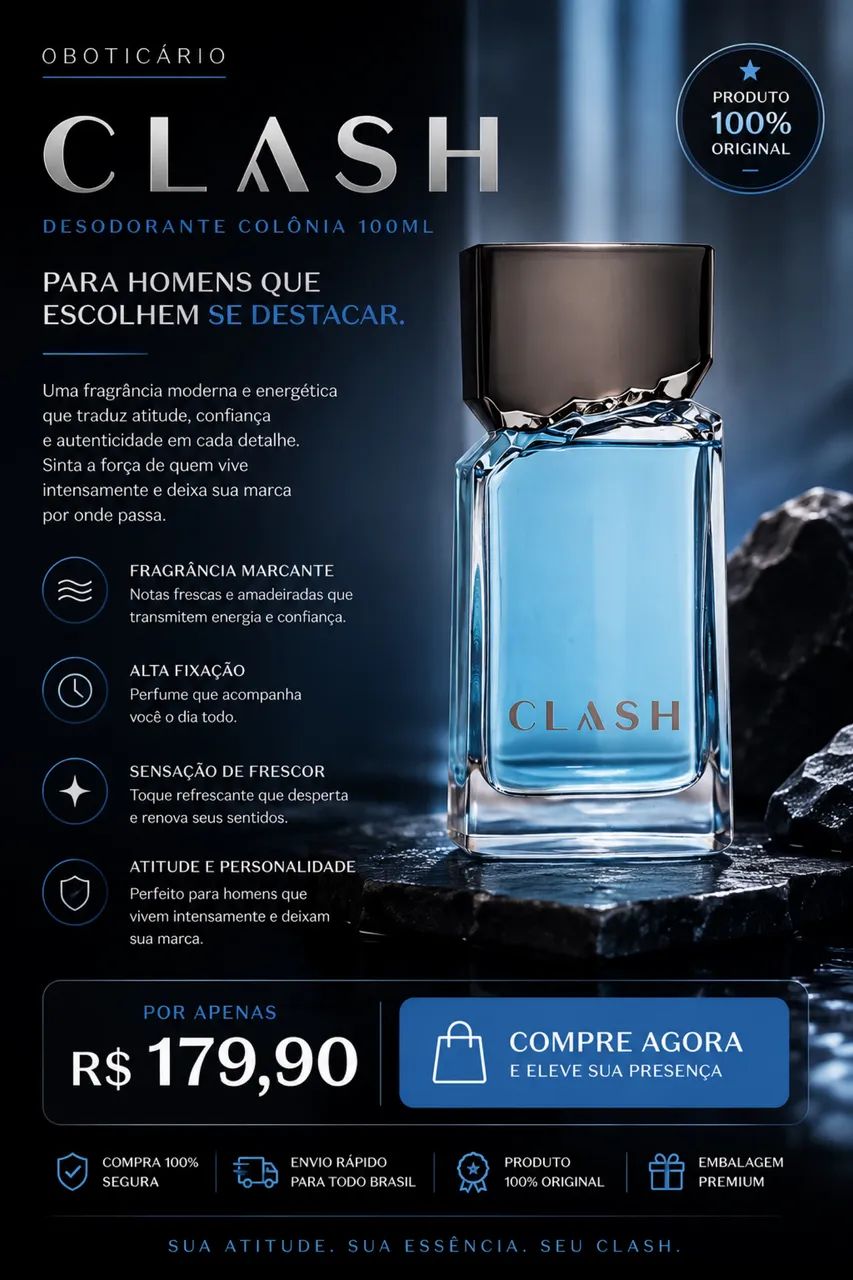 Clash Desodorante Colônia 100ml