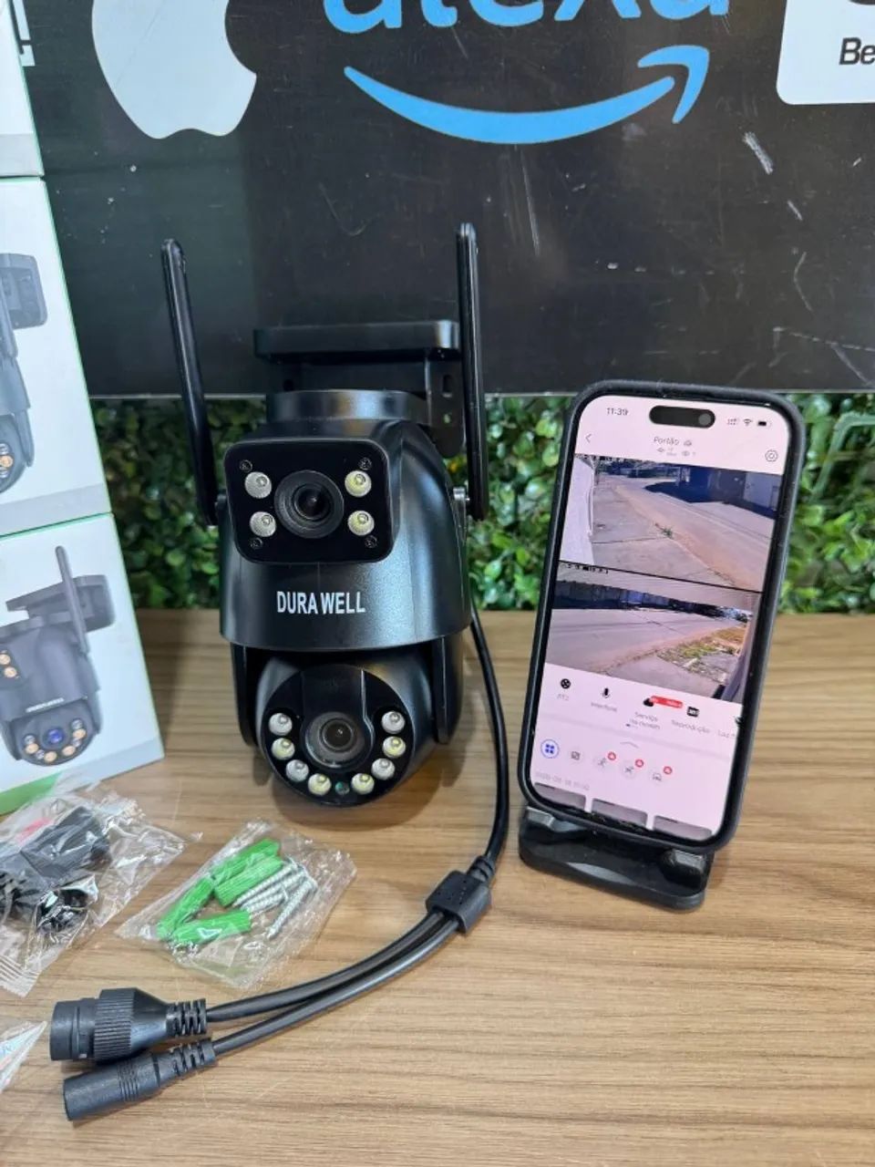 Câmera de Segurança Externa Lente Dupla Preta APP YOOSEE Durawell - PRODUTO NOVO - Foto 3