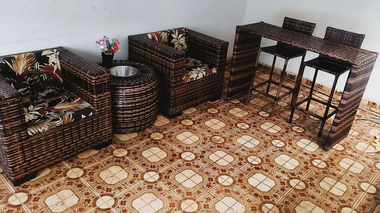 Jogo de poltronas e balcão bistrô  - Foto 2