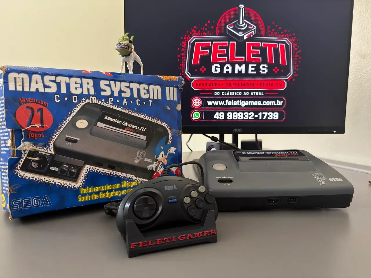 Master system III, oportunidade, www.feletigames.com.br - Foto 2