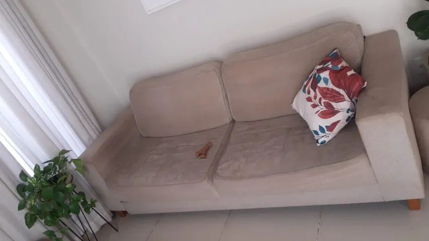 Sofá Homedock 2,20 m | Linho Cinza - Foto 3