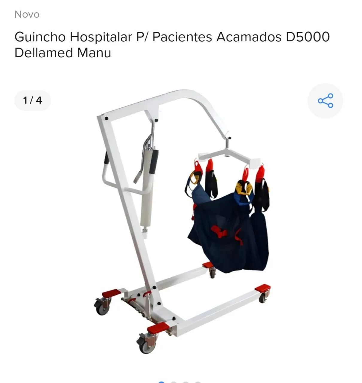 Guincho hospitalar para pacientes acamados D5000 dellamed manu