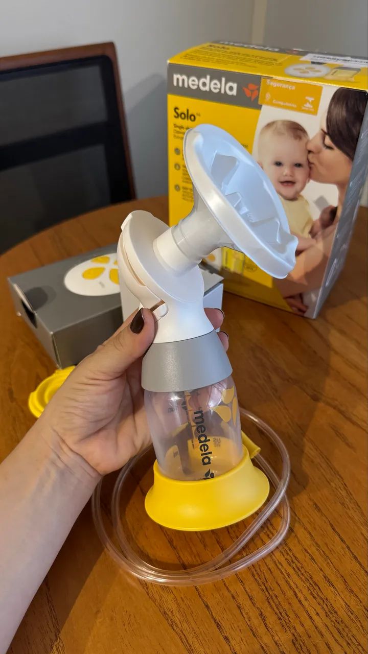 Bomba de leite materno elétrica Medela Solo  - Foto 3