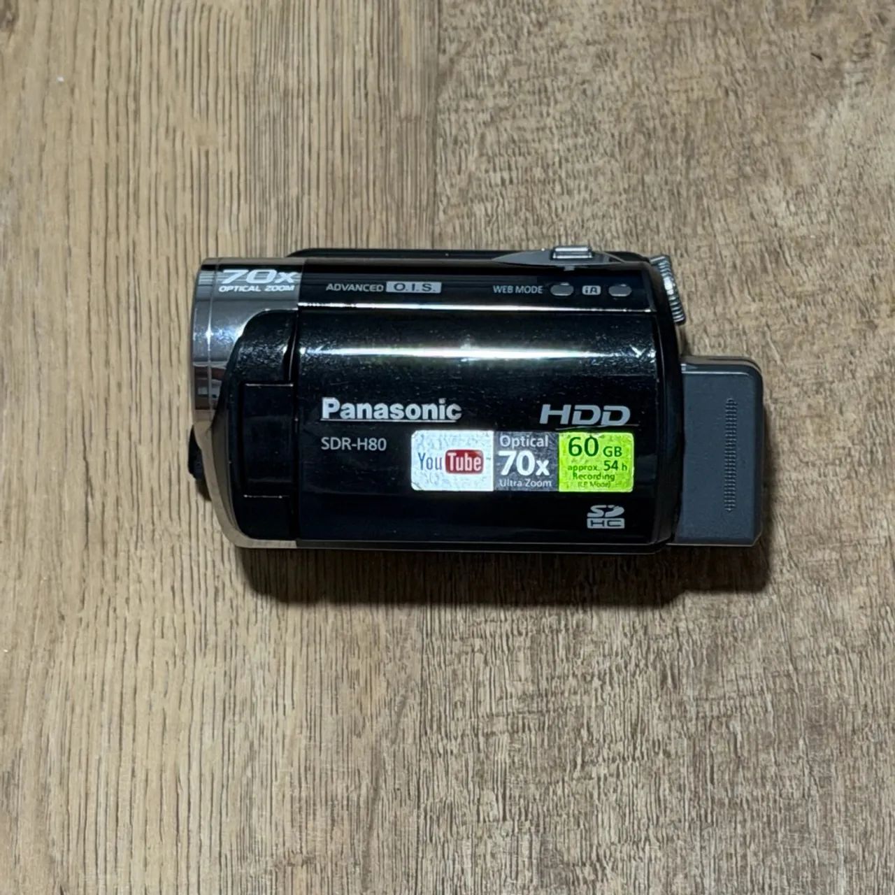 Panasonic SDR-H80 60GB HDD 70x + 2 baterias + fonte + cabos