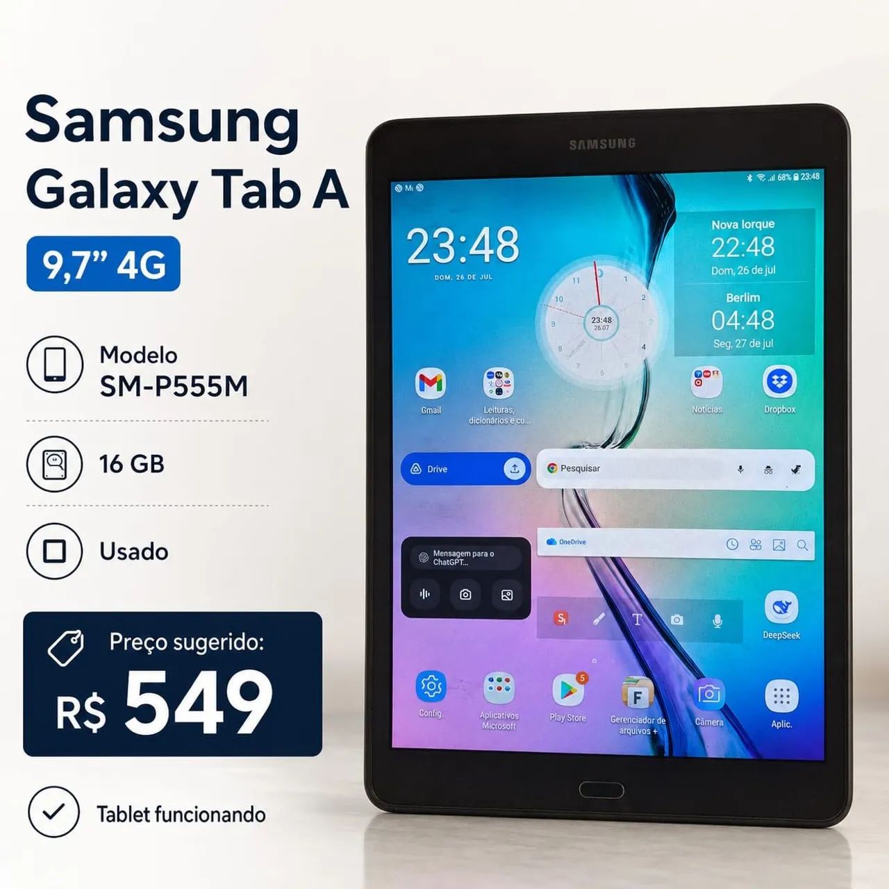 Samsung Galaxy Tab A 9,7? 4G - 16 GBSamsung Galaxy Tab A 9,7? 4G - 16 GB
