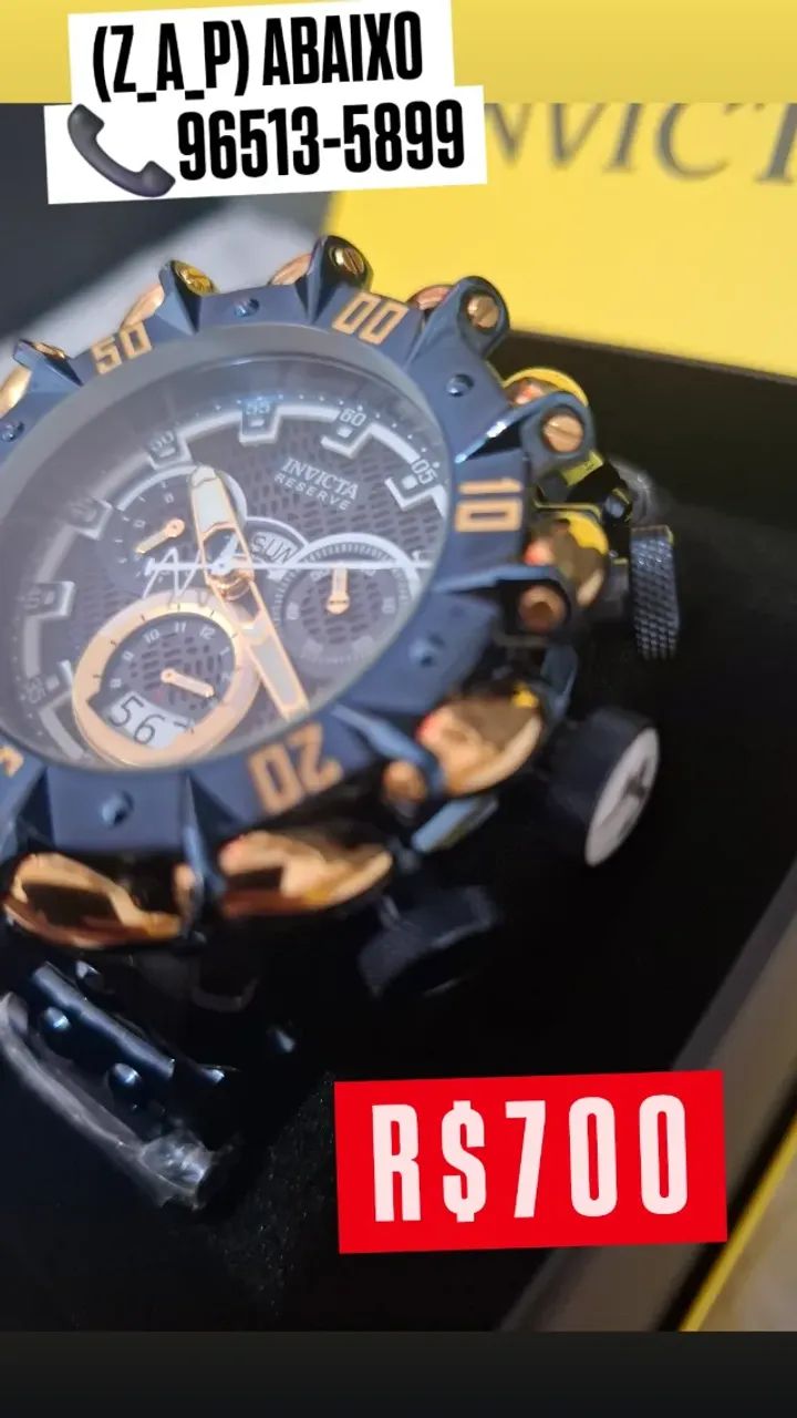 Relógio INVICTA RESERVE HYPER BEAST GOLD LABEL MULTIFUNCIONAL  - Foto 2