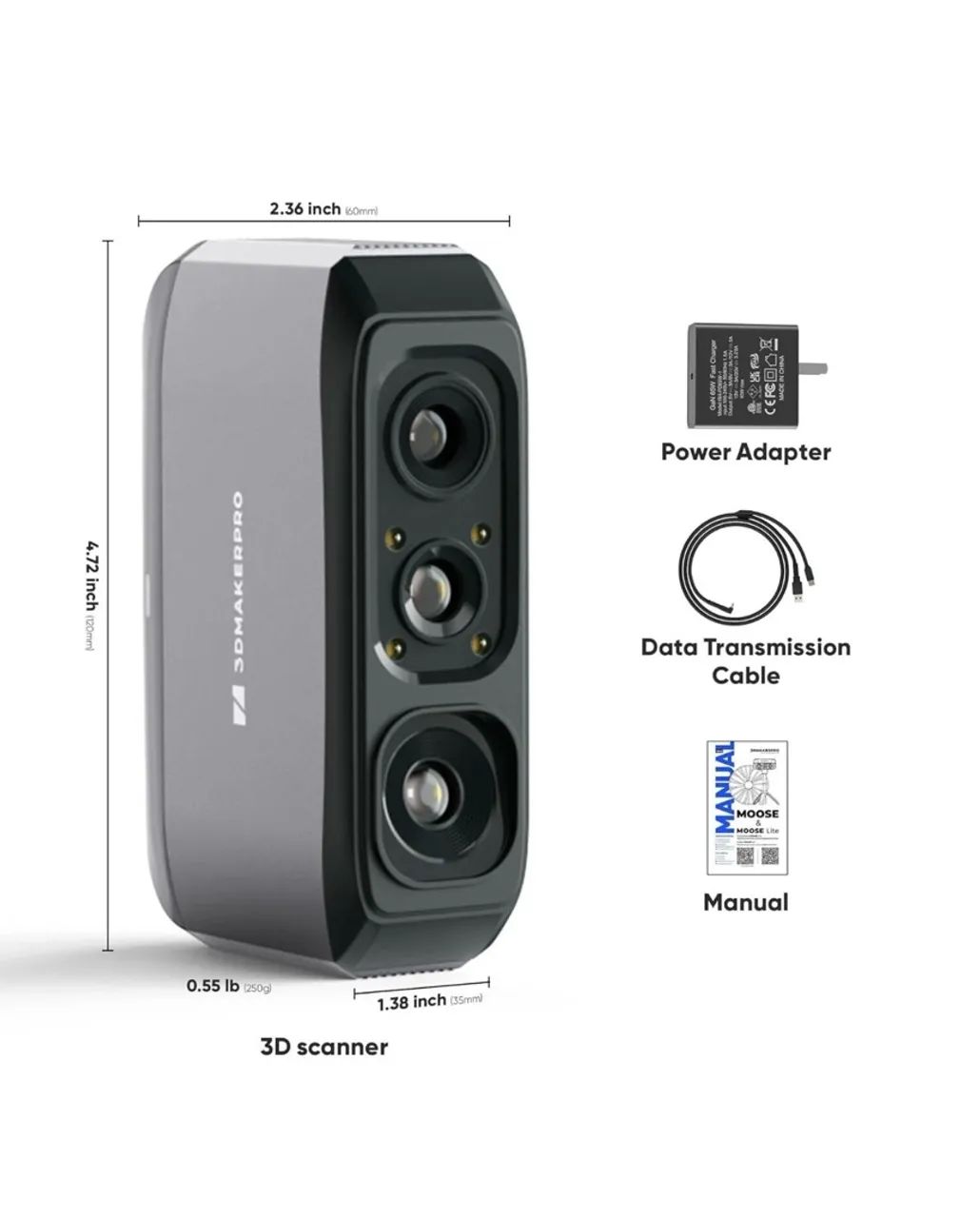Scanner 3D makerpro impressora 3D designer 