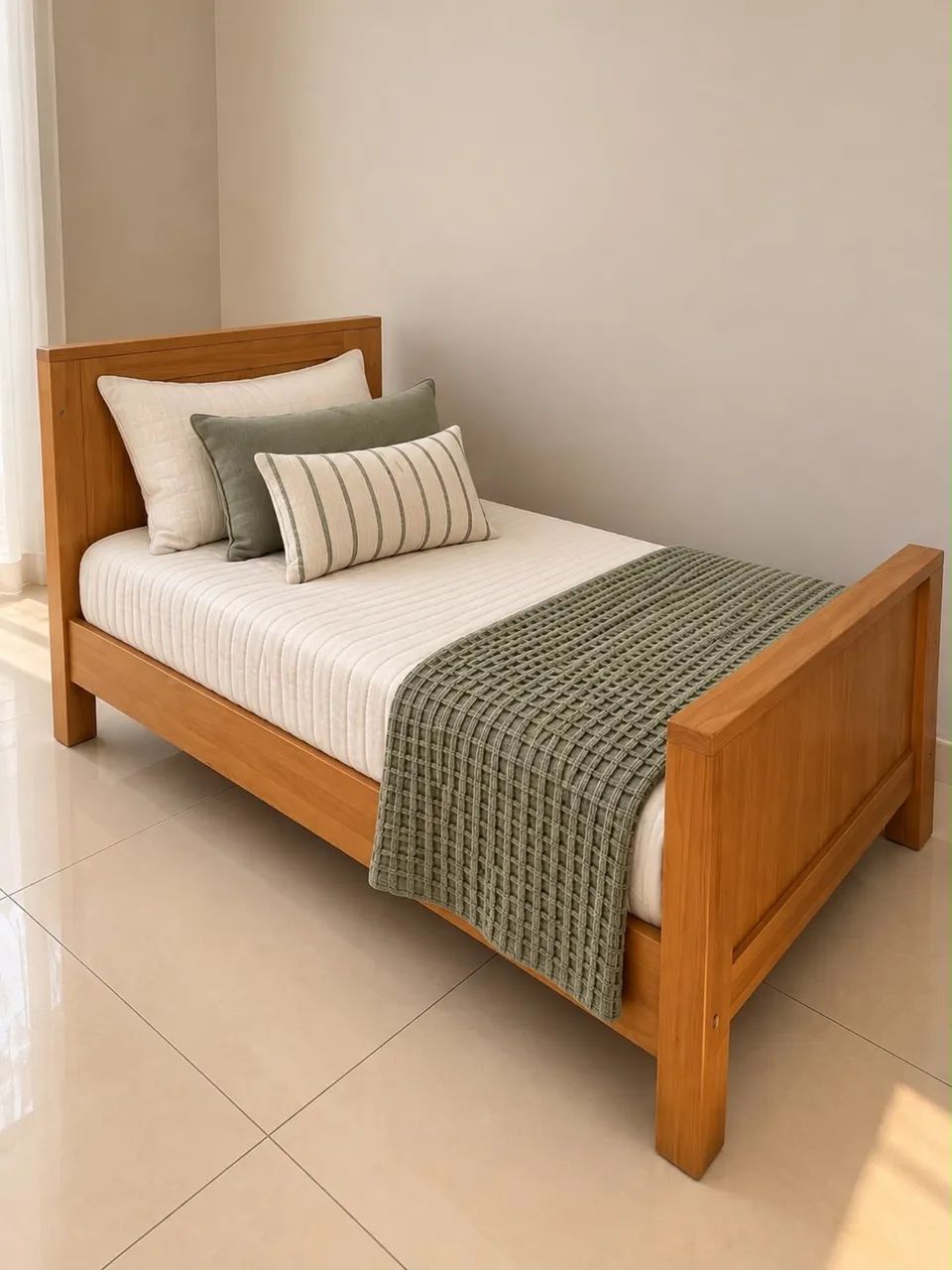 BERÇO/ CAMA - CAMA AUXILIAR + CÔMODA- LARISSA NA COR MEL - Foto 2