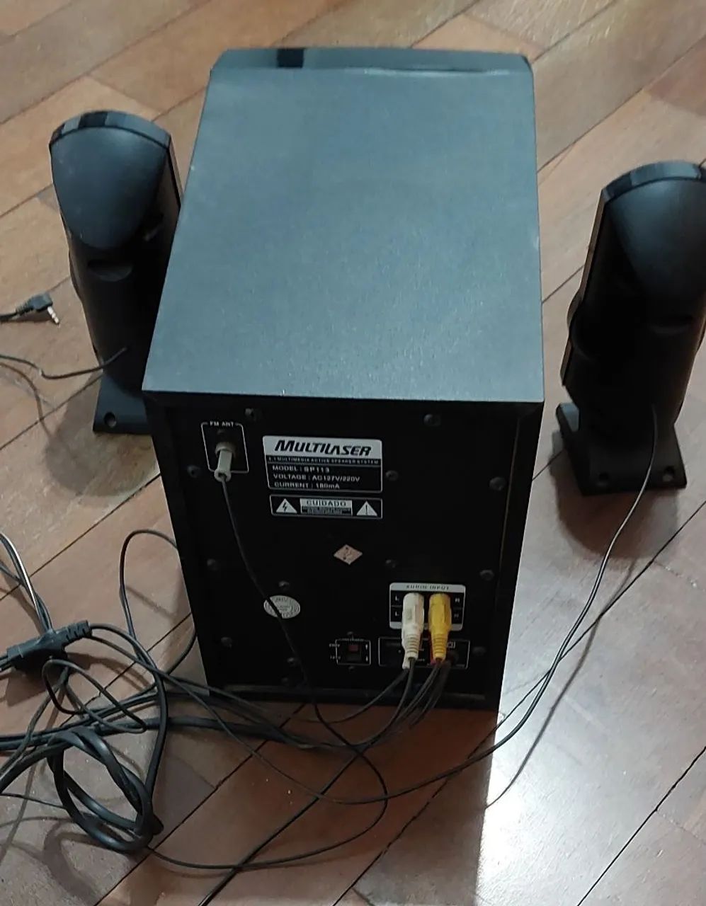 Caixa de Som Multilaser 2.1 60w rms shockwave fm/sd/usb bivolt - Foto 2