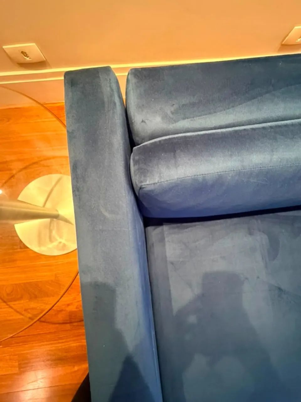Poltrona Veludo Azul Artefacto - Foto 4