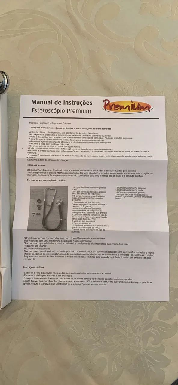 Estetoscópio Rappaport Premium - Foto 2