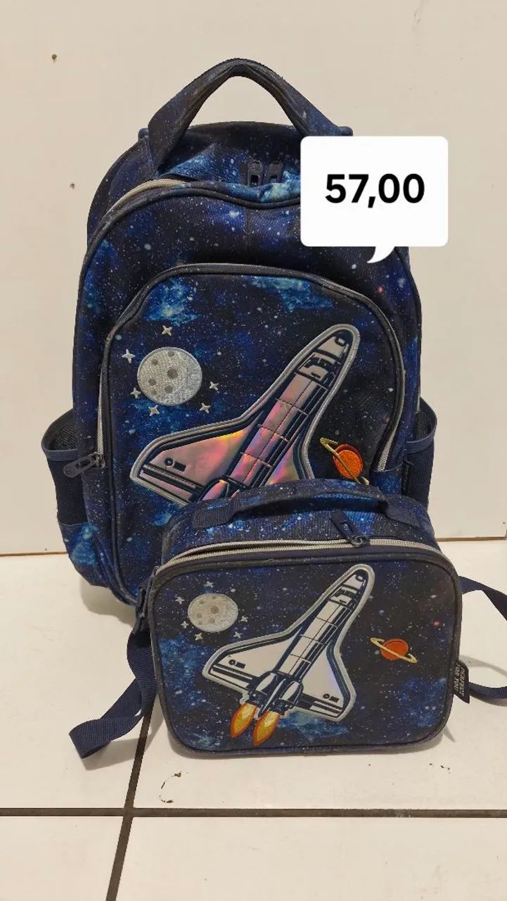 Mochila e Lancheira Astronauta - Foto 2