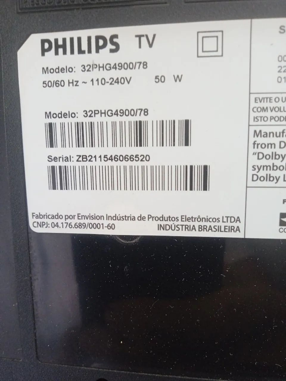 Tv Philips 32polegadas 