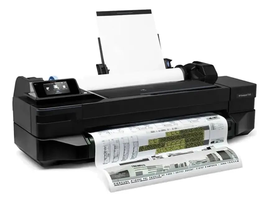 Impressora hp designjet t120 plotter + 40metros de folha A1