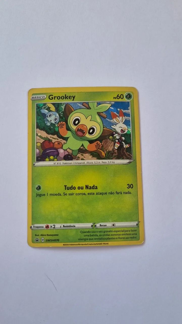Carta Pokémon Grookey - Original - Foto 2