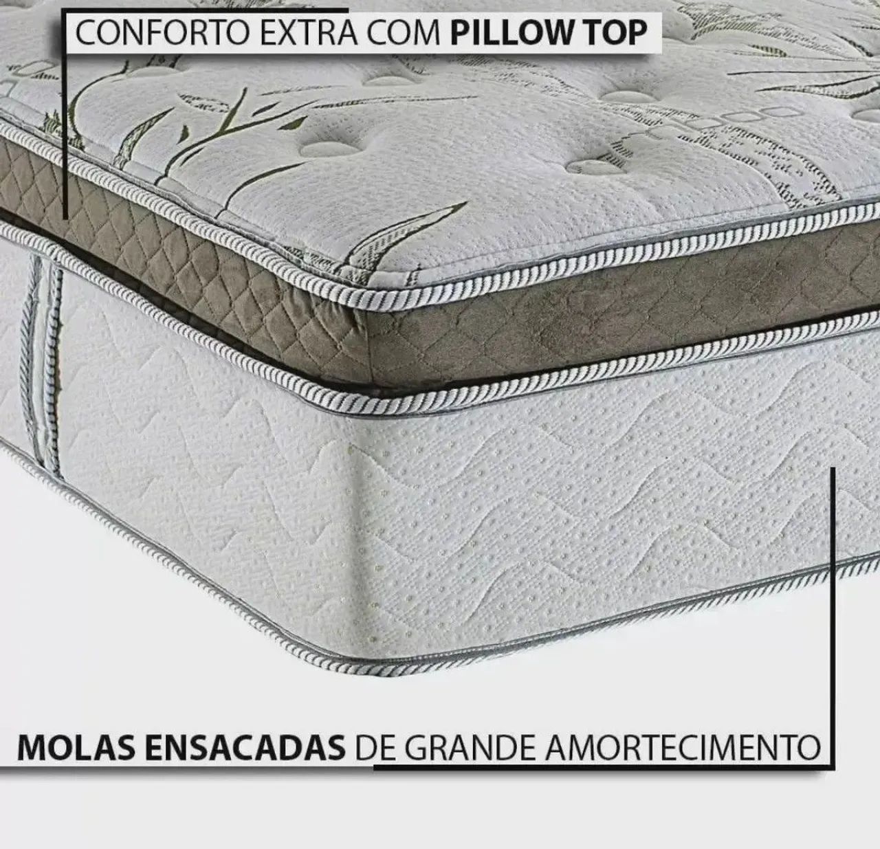 VENDO CAMA BOX QUEEN NOVA - Herval Imperatore Eco Bamboo Queen - Foto 2