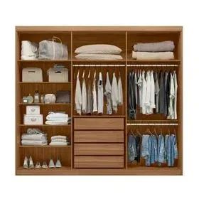 Guarda Roupa 100% MDF 3P Com Espelho - (Entregamos)! - Foto 3
