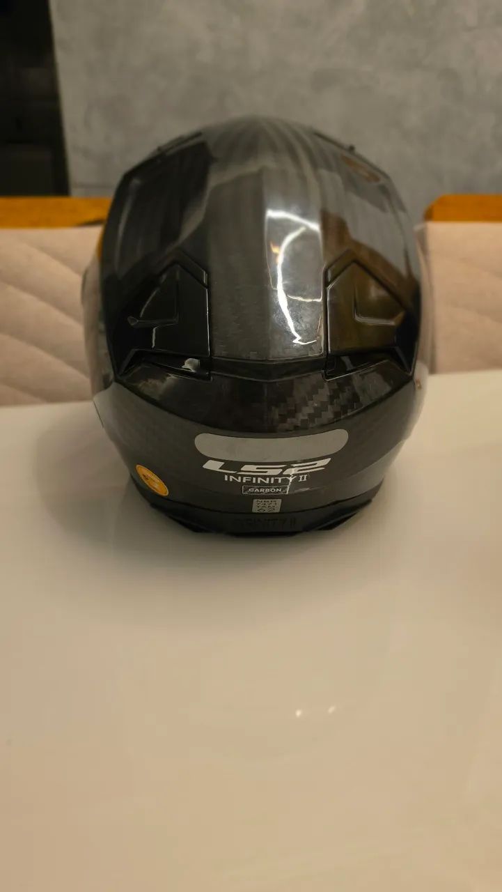PROMOÇÃO Capacete LS2 Infinity II Solid Carbon - Foto 4