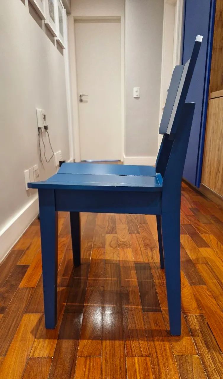Cadeira Jantar Azul - Oppa Design - Foto 3