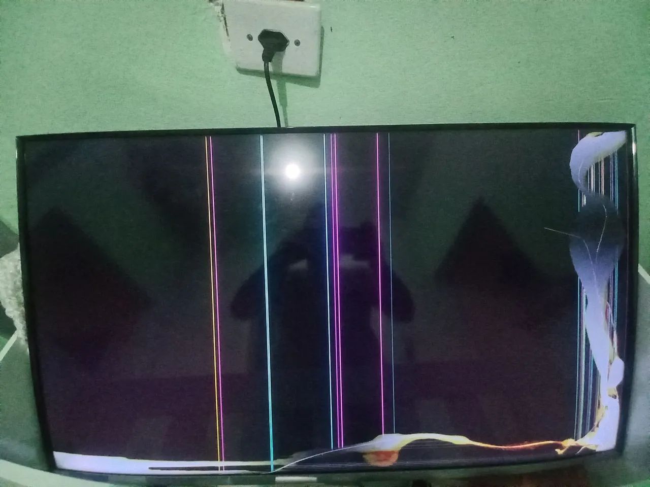Televisão sansung tela ruim