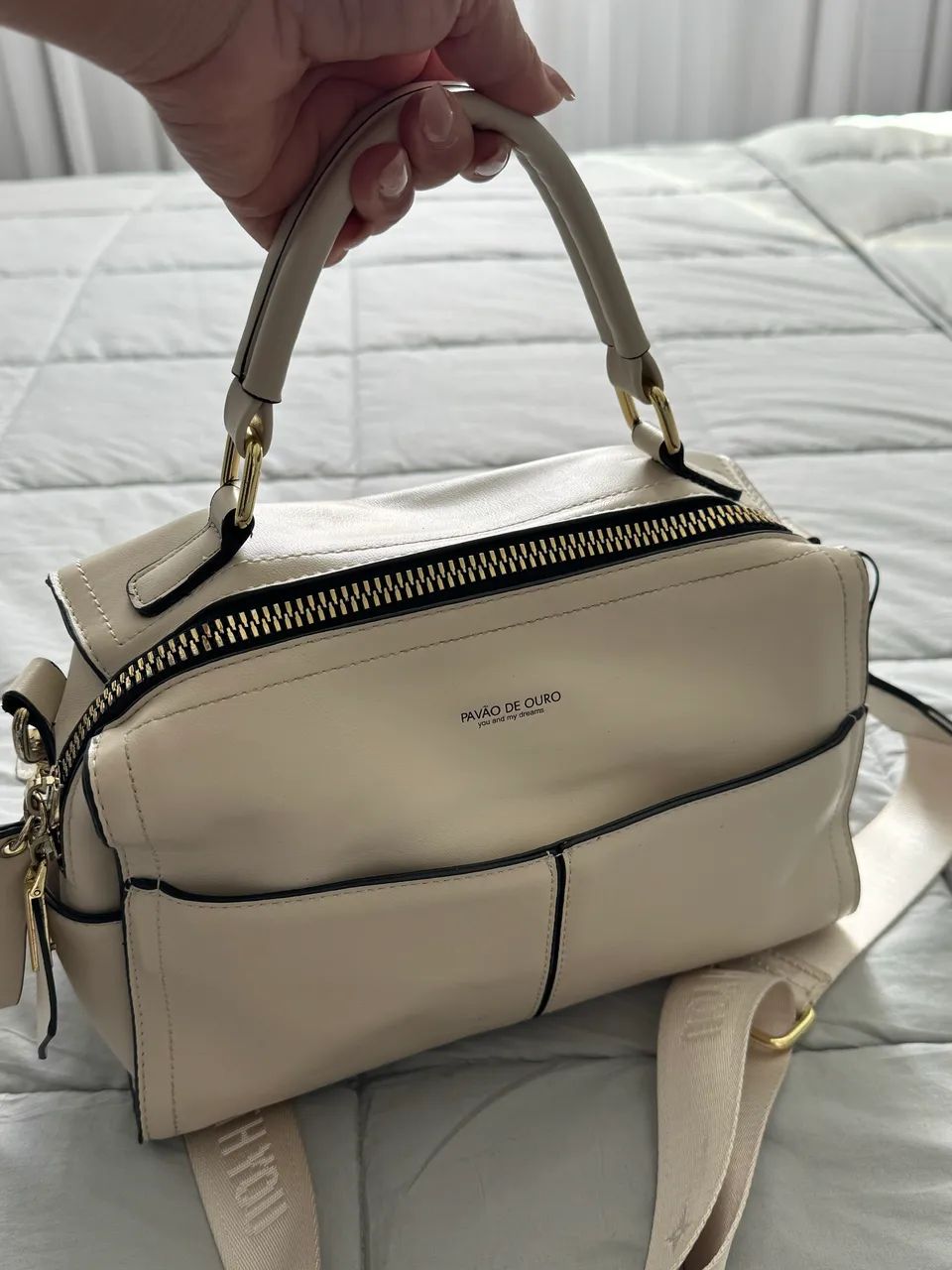 Bolsa pavão de ouro  - Foto 4