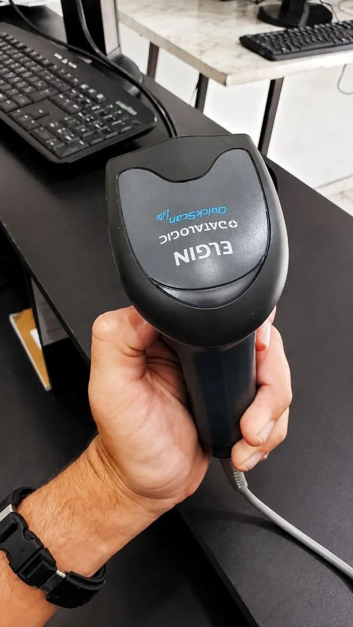 LEITOR DE CÓDIGO DE BARRAS ELGIN DATALOGIC QUICKSCAN LITE QW2100 USB - Foto 5