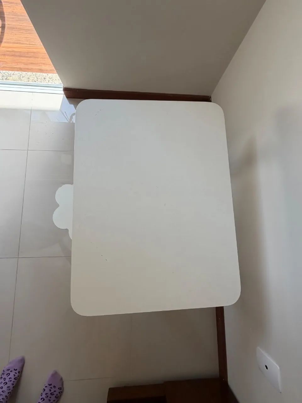 Mesa Infantil de MDF com banco nuvem - Foto 2