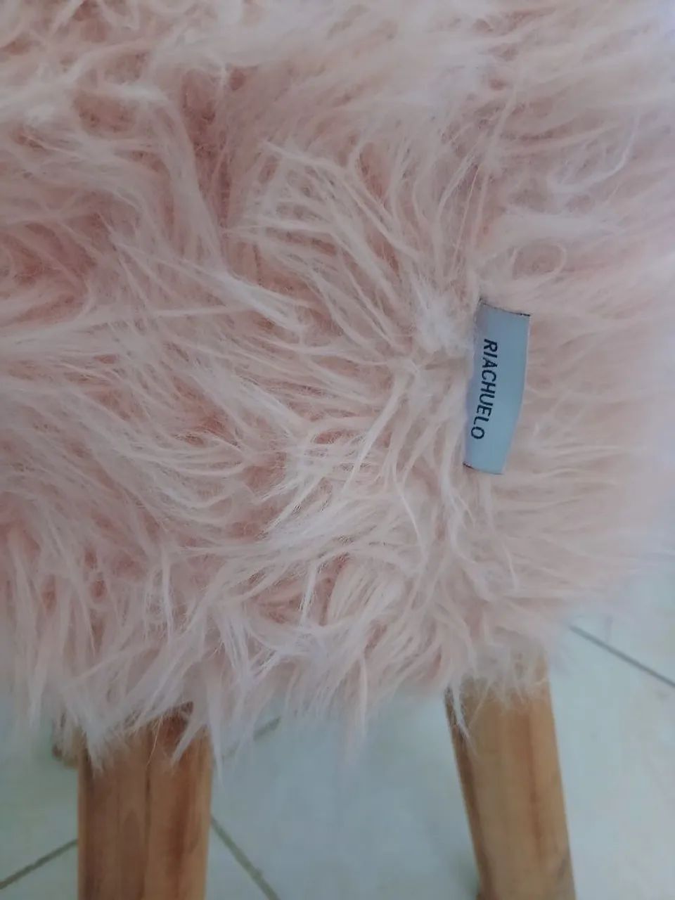Puff Banqueta Rose Peluciado - Riachuelo | Charmoso e Delicado - Foto 5