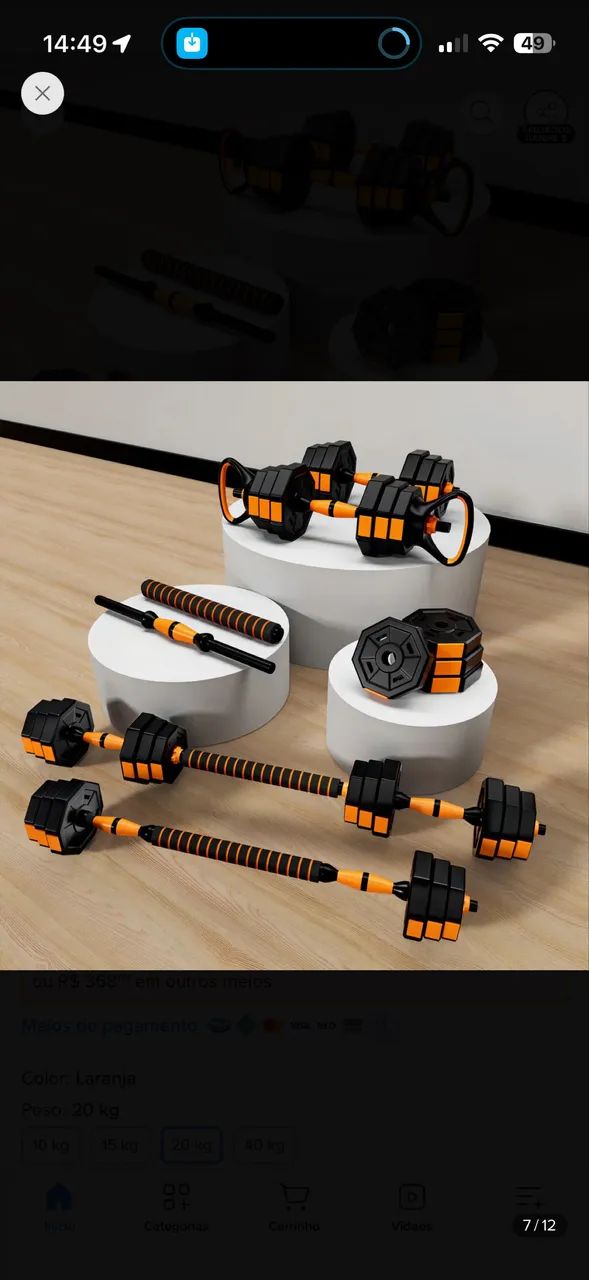 Halteres multi exercícios  - Foto 4