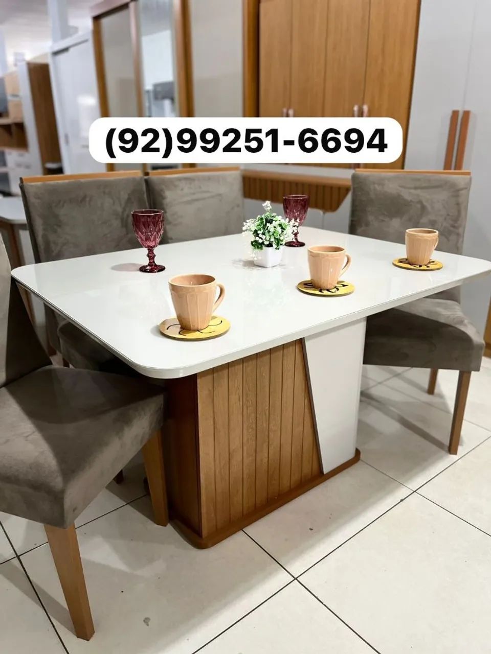 mesa de jantar 4 lugares entrega no mesmo dia