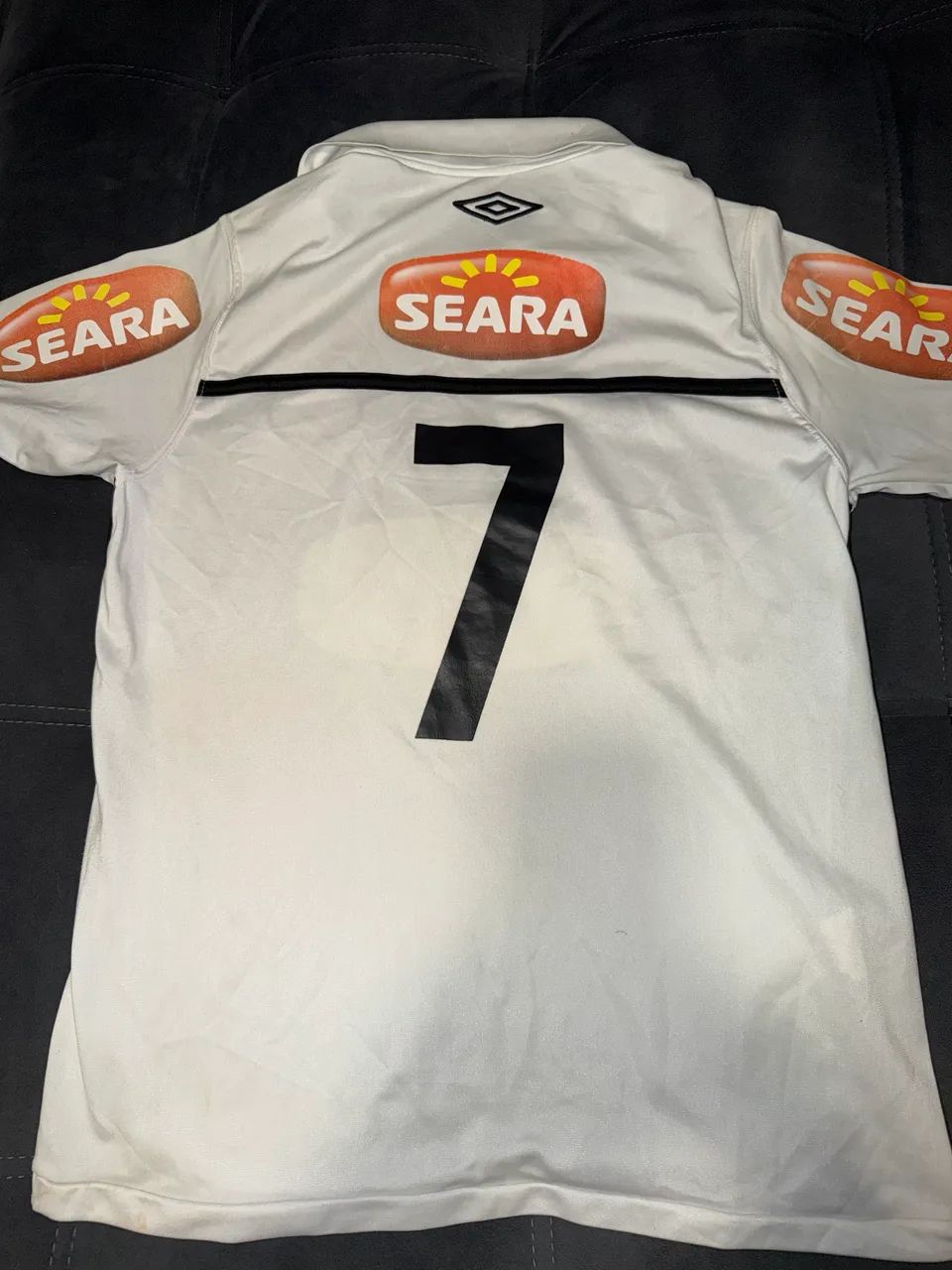 Camisa Santos 2010 P Autografada Neymar - Foto 5