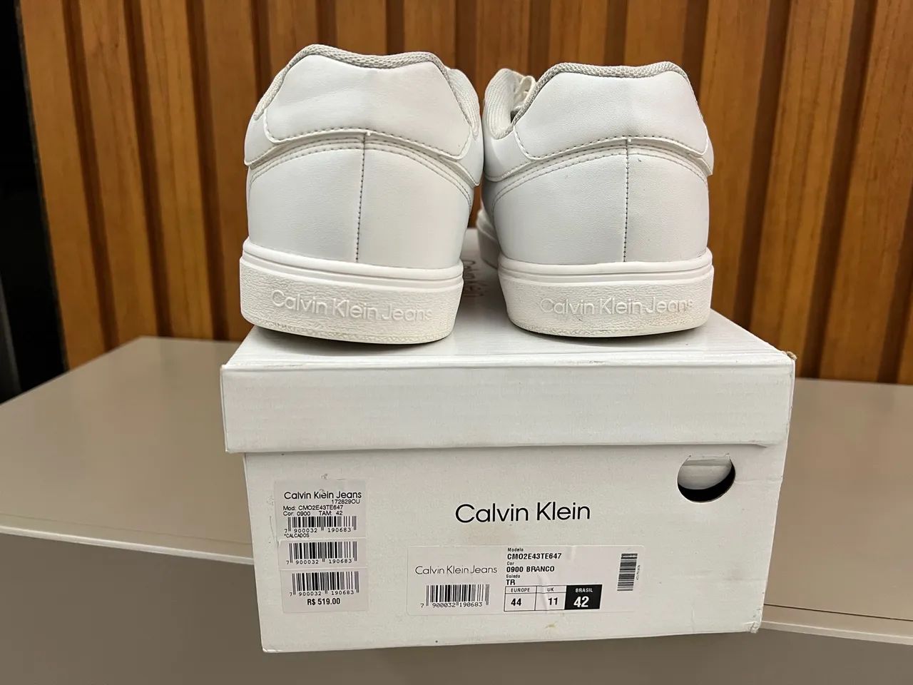 Tênis 42 Calvin Klein Branco  - Foto 2