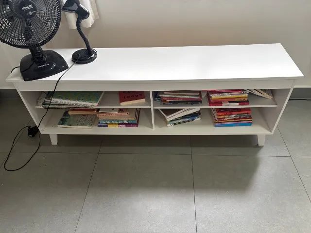 Rack para TV até 65 Polegadas - BRANCO - Foto 4