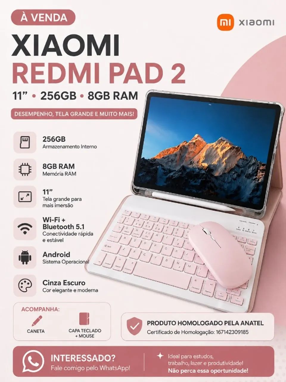 Tablet Xiaomi Redmi Pad 2 Tela 11