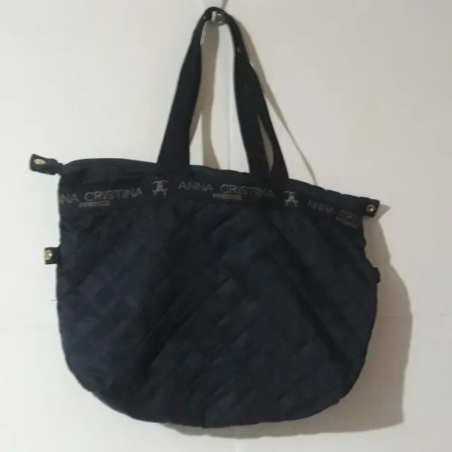 Bolsa italiana acolchoada de nylon - Anna Cristina