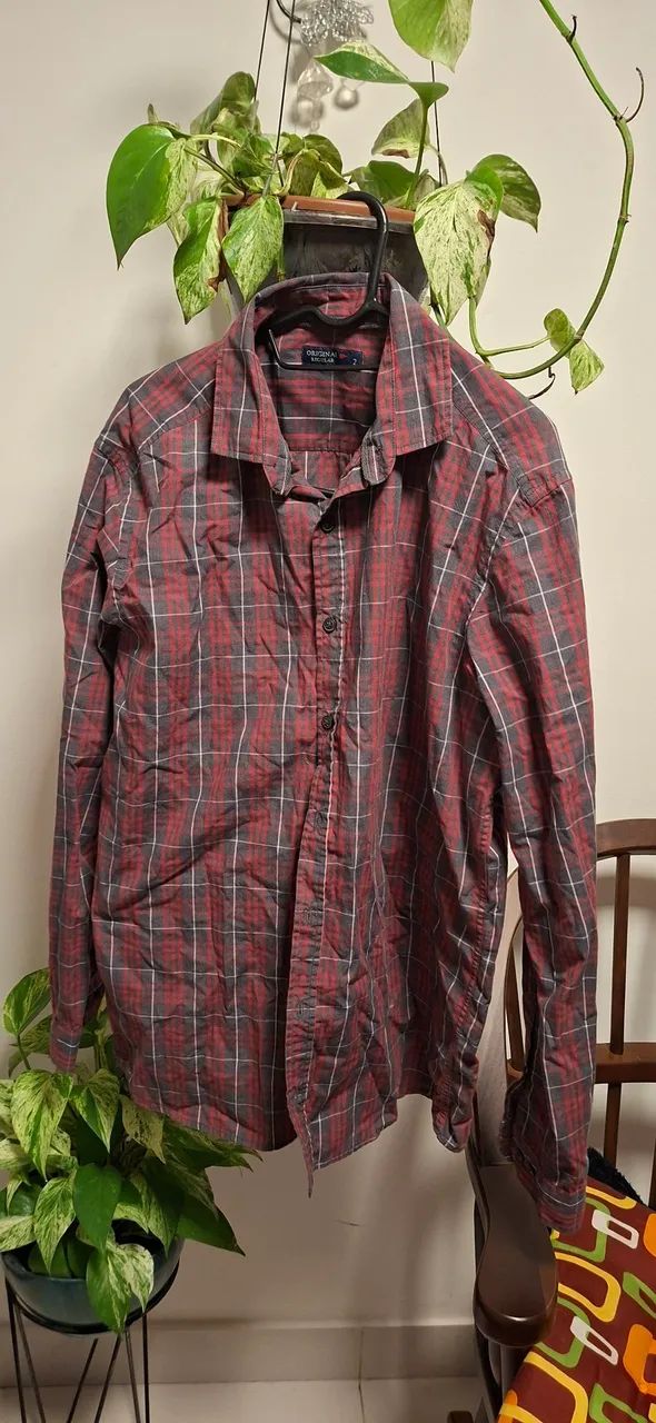 Camisa xadrez Original P - Foto 2