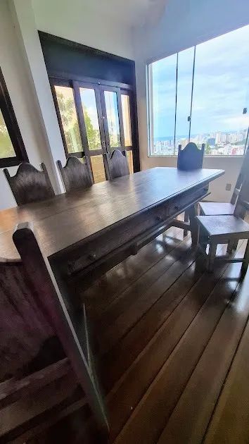 JOGO DE SALA DE JANTAR- MADEIRA MACIÇA - Foto 5