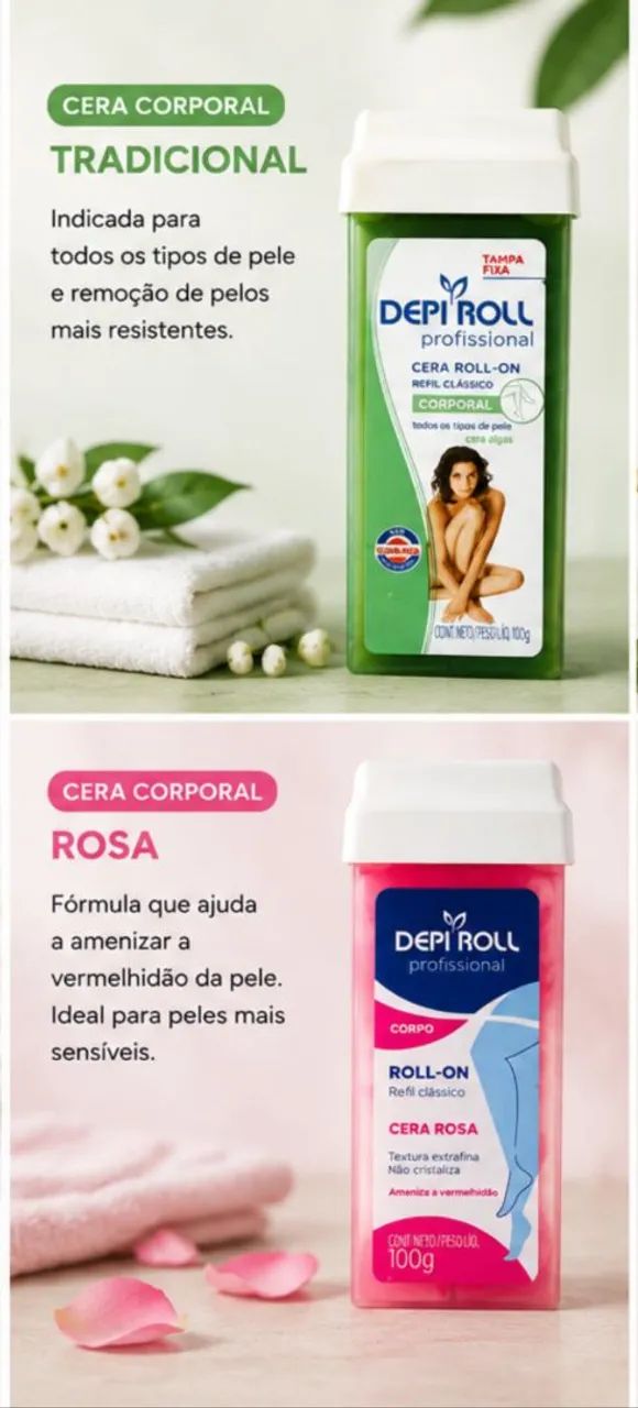 REFIL CERA ROLL-ON DEPI ROLL - 30 UNIDADES - Foto 3
