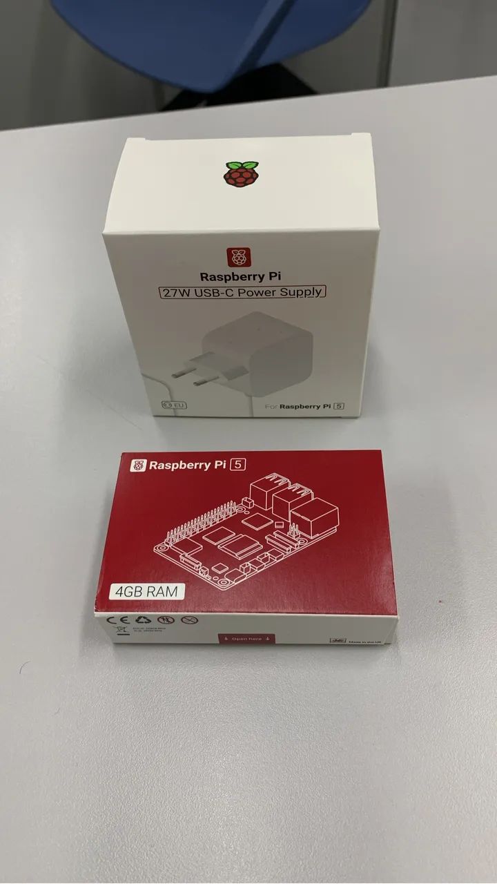 Raspberry Pi 5 + Fonte Original (novo)