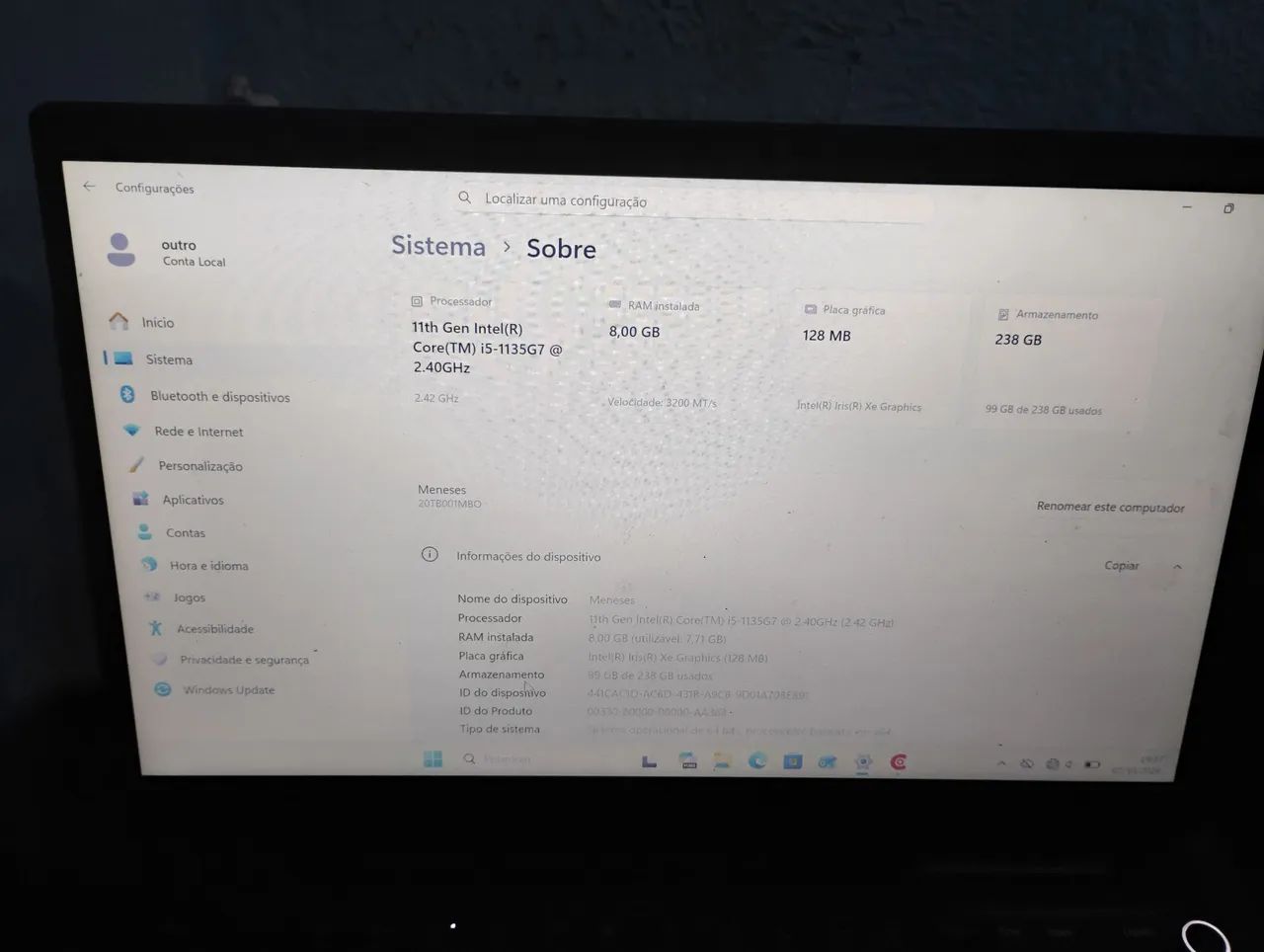 notebook ThinkPad E14 i5 11geracao 8gb