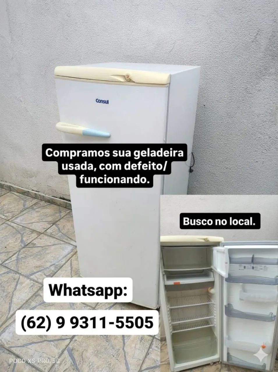 Geladeiras usada com dedeito