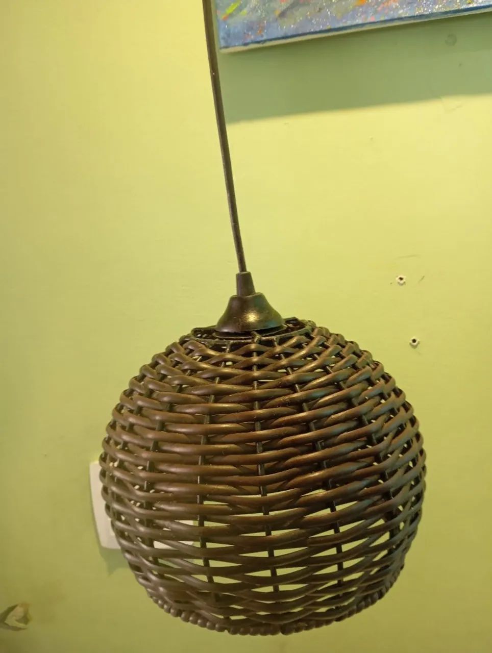 Luminária pendente de bambu  - Foto 4