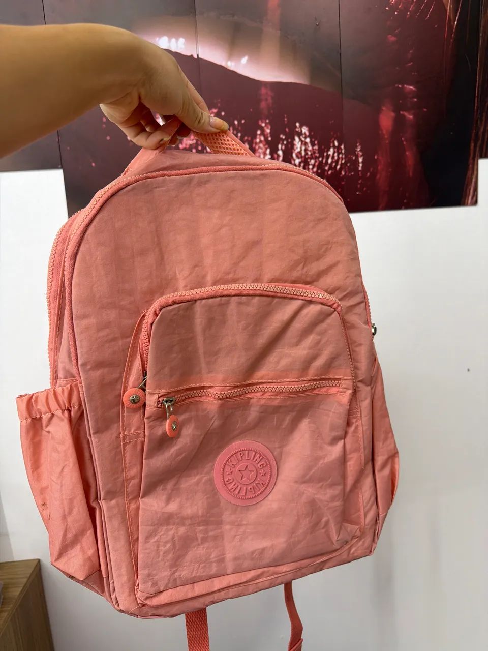 Bolsa Kipling rosa 