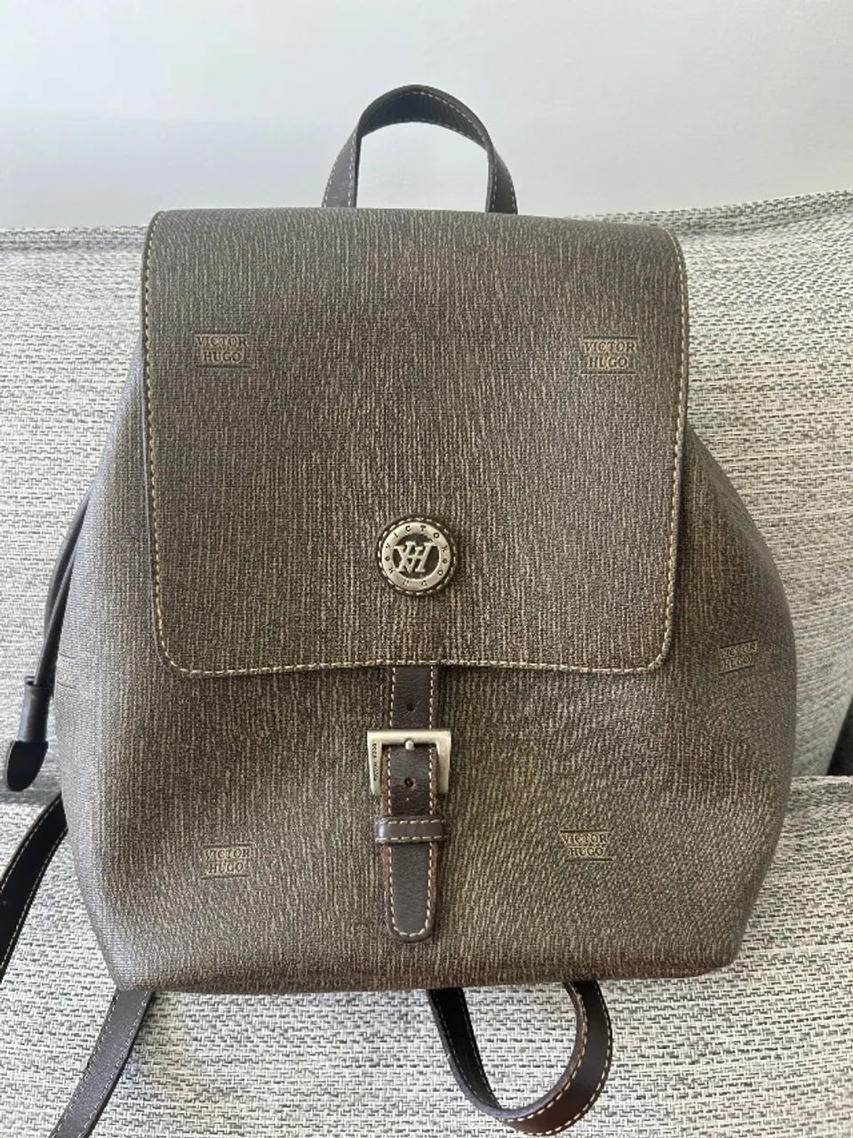 Mochila Victor Hugo Couro  - Foto 5